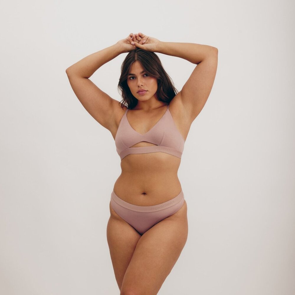 Organic Basics Soft Touch Brief, Size XS in Dusty Rose